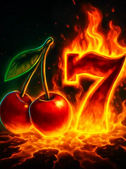 Gloeiende kersen en een vlammende zeven in Sizzling Hot Deluxe bij Betninja